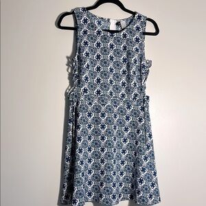 H&M Divided Blue and White Sundress